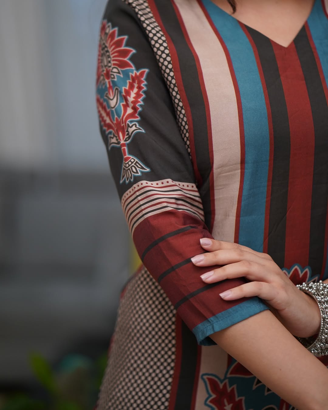 Multi Colour Soft Reyon Printed Kurta Pant Lightweight Mal Cotton Dupatta